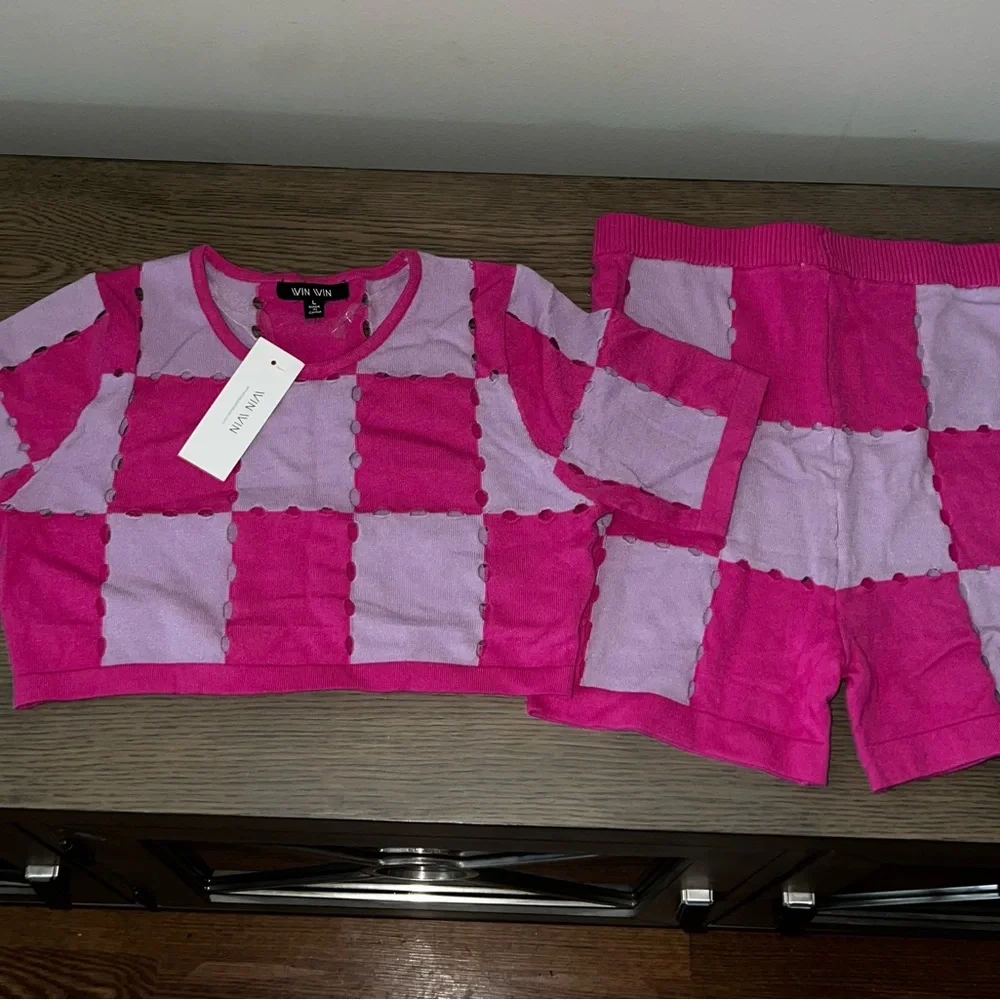 MinaaMonroe Pink Two-Toned Set - Picture 2 of 4